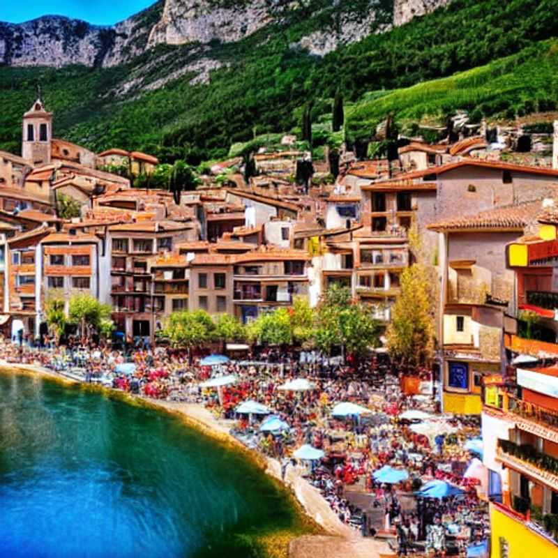 Deux couples profitent de la vue spectaculaire sur le port d'Andratx, en Espagne, lors de leur escapade de printemps.