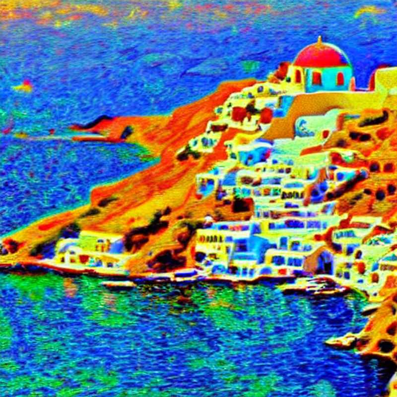 Casais jovens apreciando a vista deslumbrante da caldeira de Santorini, com as casas brancas e o mar azul cintilante, durante suas férias de primavera na Grécia.