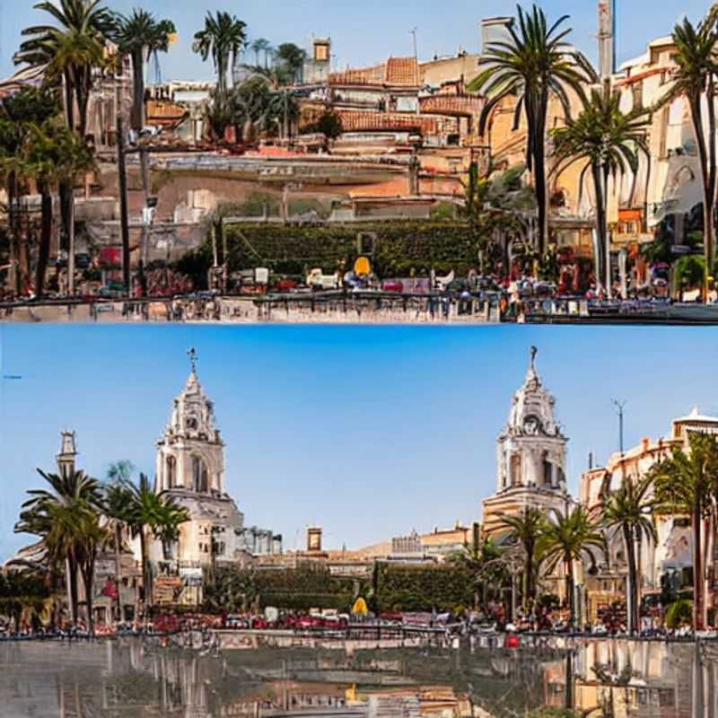 Quatre amis profitent du soleil printanier à Murcie, Espagne, en découvrant les délices de la ville pendant les vacances de printemps.
