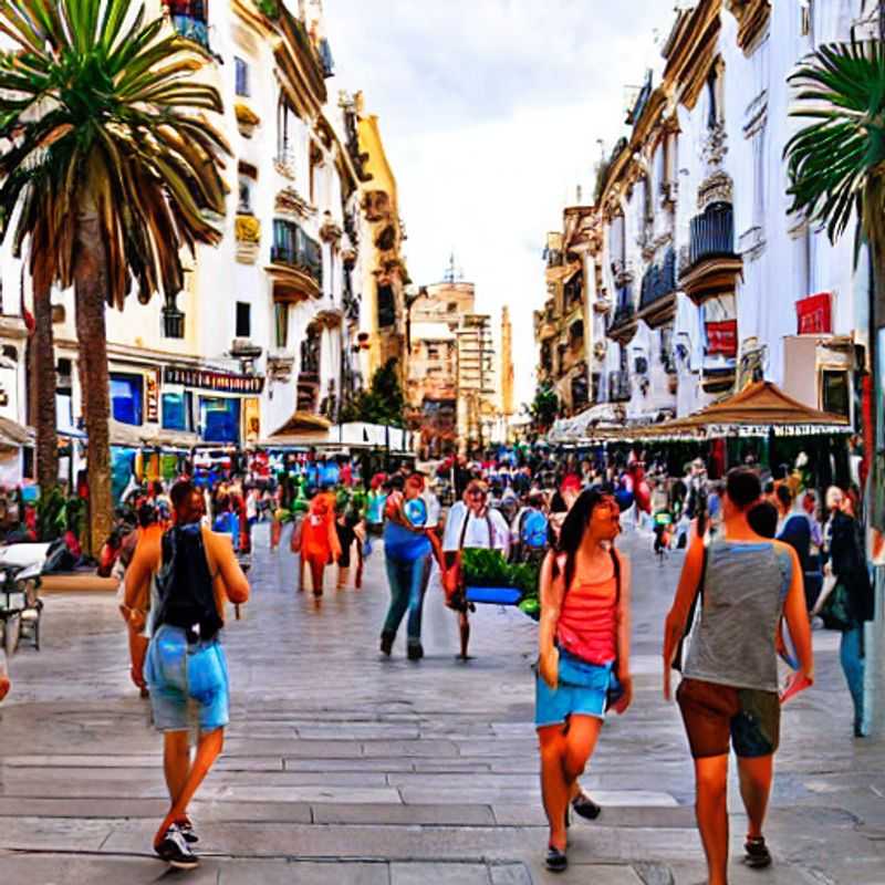 Sun-drenched architecture and vibrant blooms capturing the essence of Valencia, Spain, a perfect destination to celebrate spring break with a splash of color and Mediterranean charm.