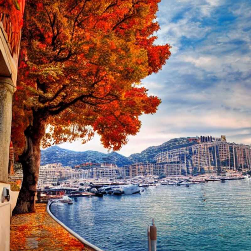 Vue imprenable sur Monaco au printemps : Découvrez le glamour et l'aventure sous le soleil méditerranéen ! (Stunning view of Monaco in springtime: Discover glamour and adventure under the Mediterranean sun!)