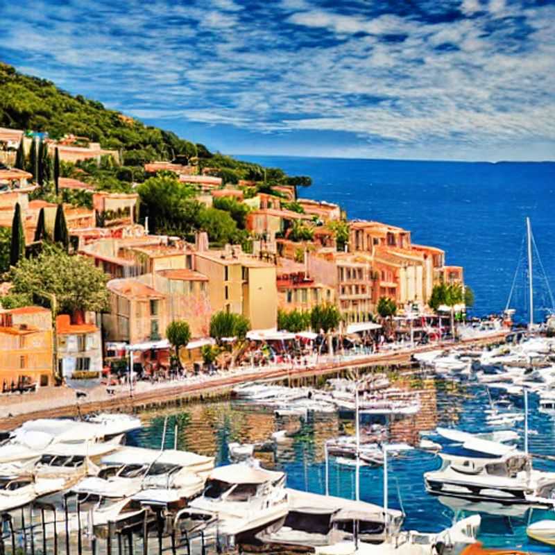 Sun-drenched yachts bob in the azure harbor of Saint-Tropez, a playground for spring breakers seeking glamorous adventures on the French Riviera. Get ready to trade textbooks for tans!