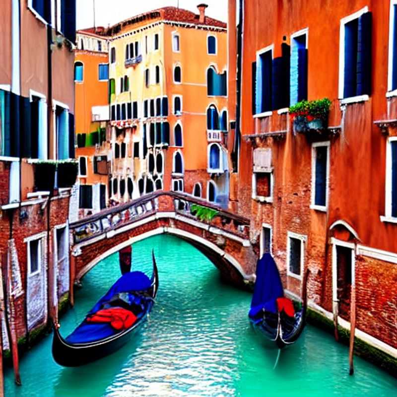 Deux amoureux voguent en gondole sur les canaux emblématiques de Venise, Italie, lors de leur escapade printanière.