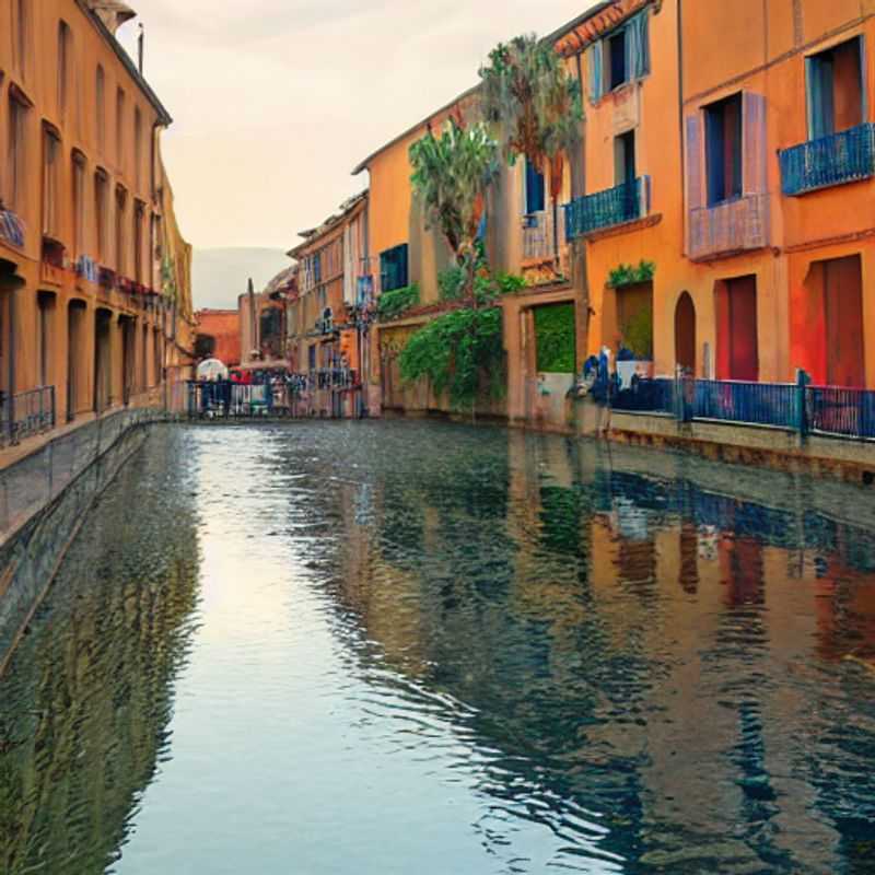 Deux jeunes explorateurs découvrent les couleurs printanières vibrantes de Perpignan, France, durant leur pause du printemps.