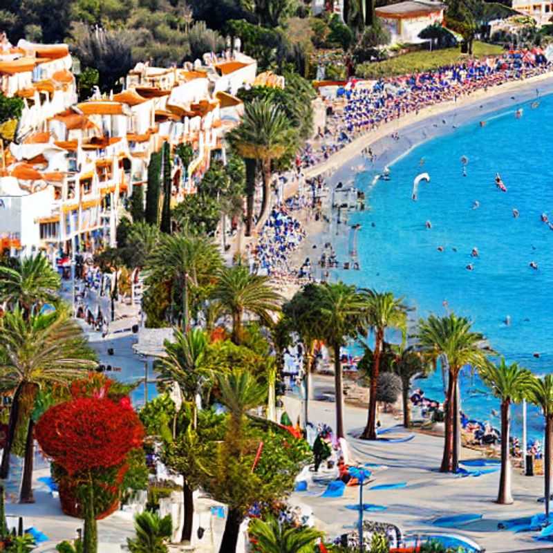 Deux amis profitent du soleil printanier sur la plage de Marbella, en Espagne, explorant les activités offertes pendant les vacances de printemps. (Two friends enjoying the spring sunshine on the beach of Marbella, Spain, exploring the activities offered during spring break.)