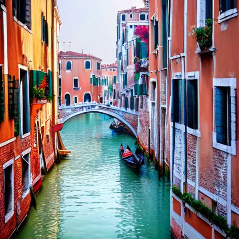Voici une gondole naviguant paisiblement sur les canaux de Venise, Italie, un incontournable pour votre escapade printanière! Découvrez tout ce que vous pouvez faire à Venise pendant les vacances de printemps!