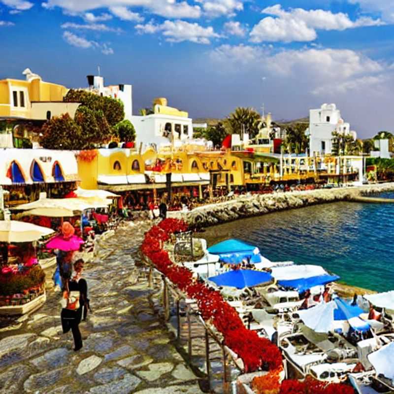 Dos chicas explorando el pintoresco puerto de Kyrenia, Chipre del Norte, con sus barcos de colores y la impresionante fortaleza como telón de fondo, durante sus vacaciones de primavera.