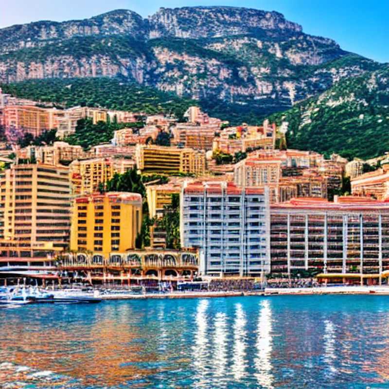 Vue imprenable sur Monaco au printemps : Découvrez le glamour et l'aventure sous le soleil méditerranéen ! (Stunning view of Monaco in springtime: Discover glamour and adventure under the Mediterranean sun!)