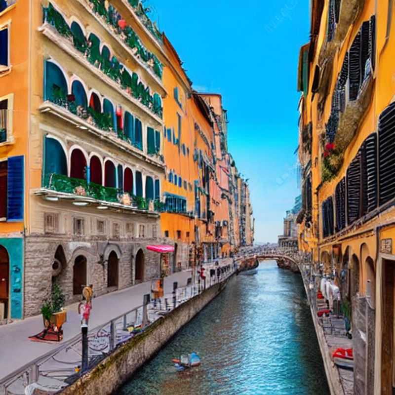 Discovering the vibrant spring charm of Genoa, Italy: A picturesque view capturing the colorful buildings and bustling harbor, perfect for a spring break adventure.