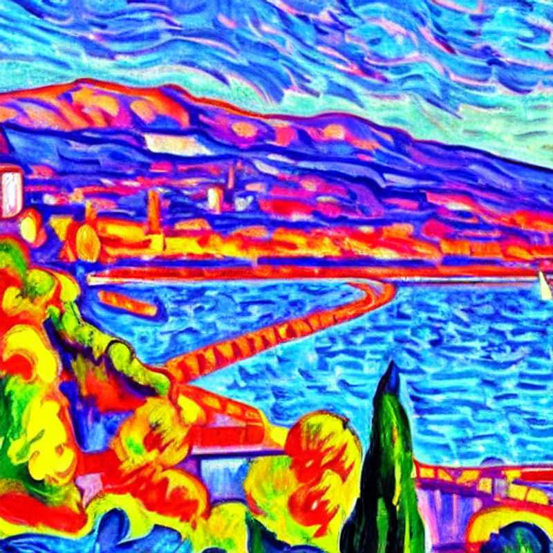 Casais curtindo a brisa mediterrânea e as cores vibrantes da Promenade des Anglais em Nice, França, durante as férias da primavera. Uma explosão de alegria e sol! (Couples enjoying the Mediterranean breeze and vibrant colors of the Promenade des Anglais in Nice, France, during spring break. An explosion of joy and sun!)
