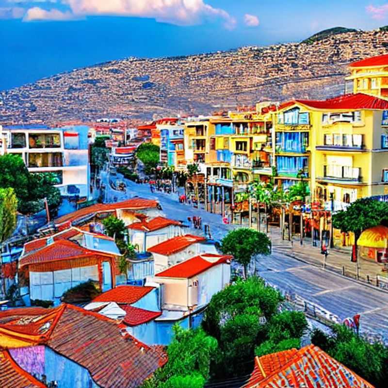 Vue printanière colorée d'Izmir, en Turquie, où les couples flânent le long de la côte égéenne pendant leurs vacances de printemps, explorant la culture locale et la beauté naturelle.