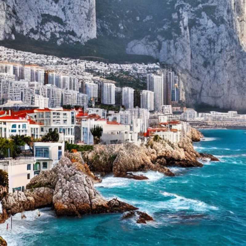 Un aperçu du Rocher de Gibraltar ensoleillé, une destination de choix pour des vacances de printemps inoubliables! (A glimpse of the sunny Rock of Gibraltar, a prime destination for an unforgettable spring break!)