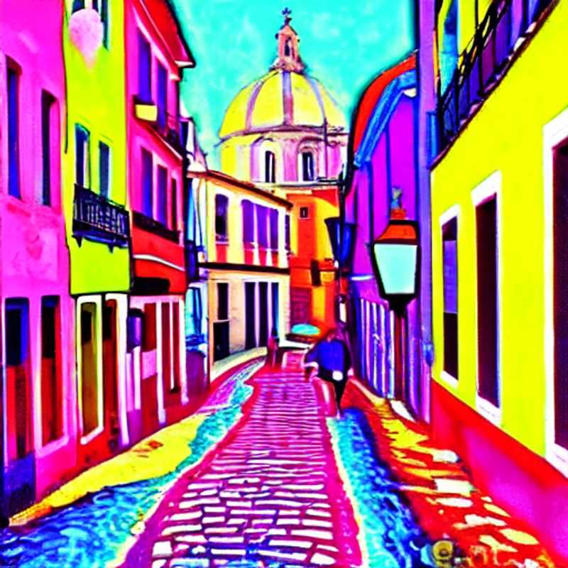 Pareja explorando las coloridas calles de Lisboa, Portugal, durante sus vacaciones de primavera: ¡Descubre los secretos de la ciudad mientras el sol primaveral pinta cada rincón con magia! (Couple exploring the colorful streets of Lisbon, Portugal, during their spring break: Discover the secrets of the city as the spring sun paints every corner with magic!)