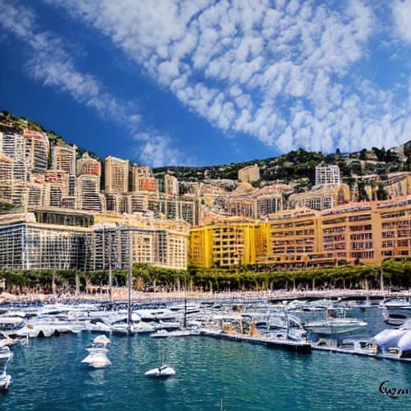 Vue printanière éblouissante de Monaco, parfaite pour une escapade ensoleillée pendant les vacances de printemps!