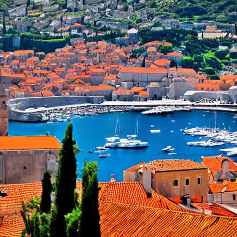 Découvrez les remparts ensoleillés de Dubrovnik, Croatie, sous le ciel printanier. Une vue imprenante pour votre escapade de vacances de printemps!