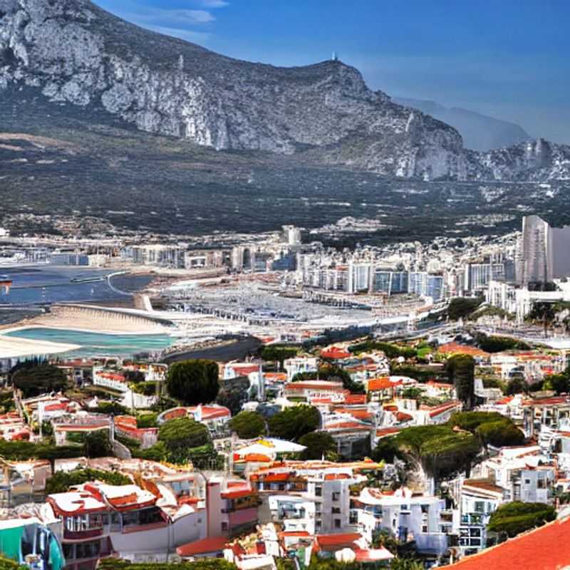 Vue imprenable sur le Rocher de Gibraltar au printemps, une aventure idéale pour les vacances de Pâques !