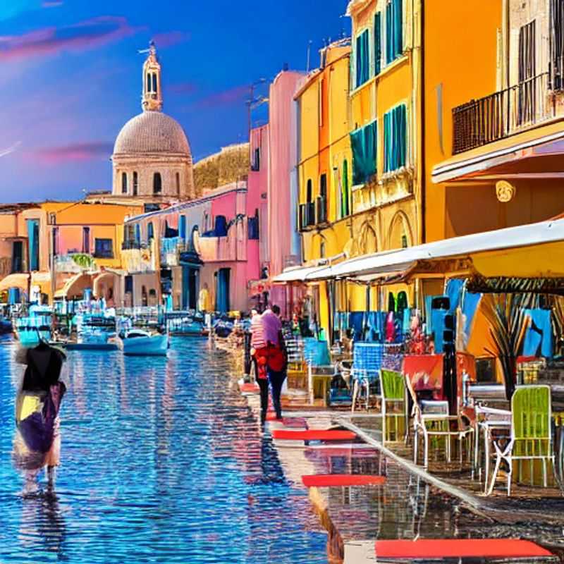 Vue printanière du port animé de Brindisi, Italie, où la mer Adriatique embrasse l'histoire et la culture. Explorez ce joyau lors de votre escapade de printemps!