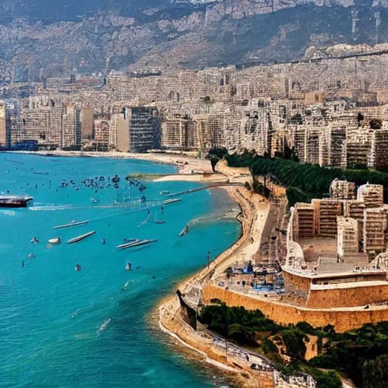 Blooming Baháʼí Gardens cascading down Mount Carmel, a vibrant burst of color and tranquility under the Haifa spring sun - perfect for a spring break exploration!