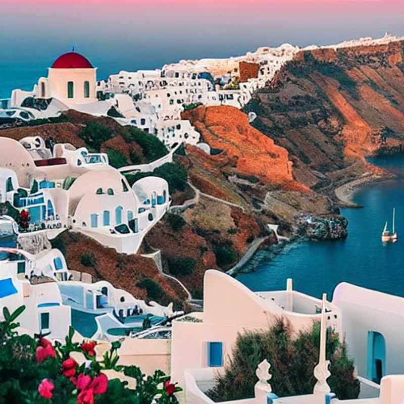 Whitewashed villages clinging to volcanic cliffs under the Grecian sun: Discover the magic of Santorini during your spring break escape.