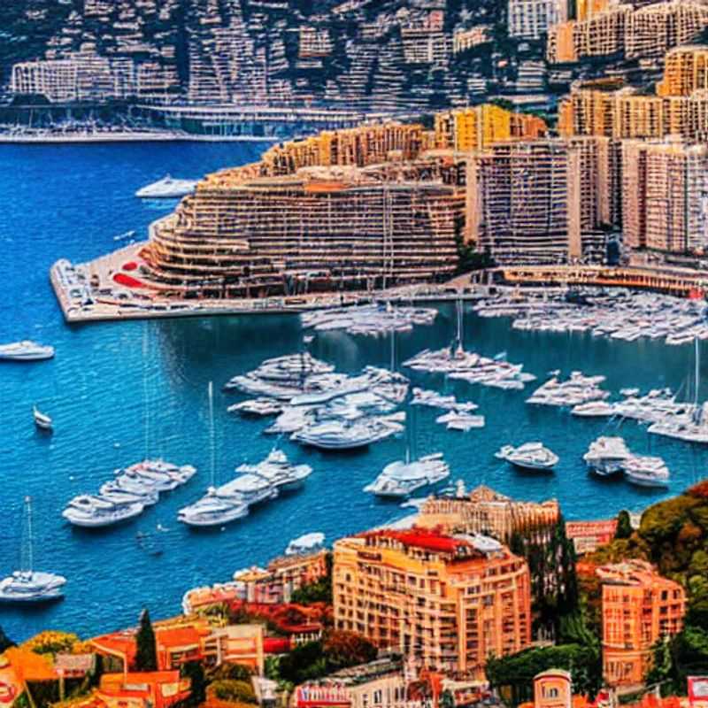 Vue printanière éblouissante de Monaco, parfaite pour une escapade ensoleillée pendant les vacances de printemps!