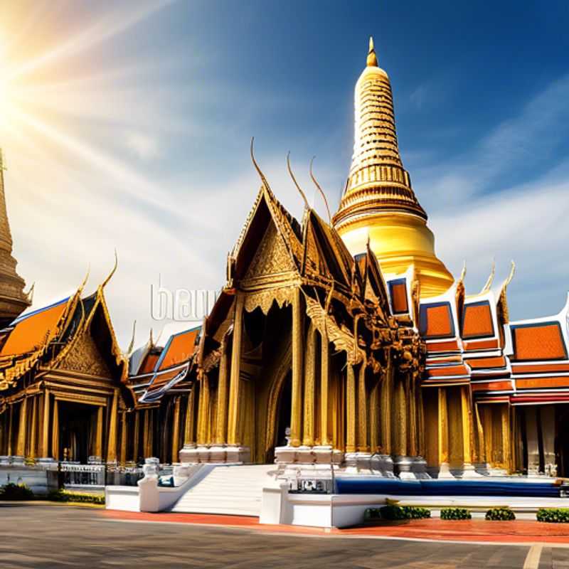 Deux couples explorant les trésors culturels de Bangkok, en Thaïlande, sous le soleil d'été, lors de leur aventure de deux semaines en tant qu'explorateurs de luxe.