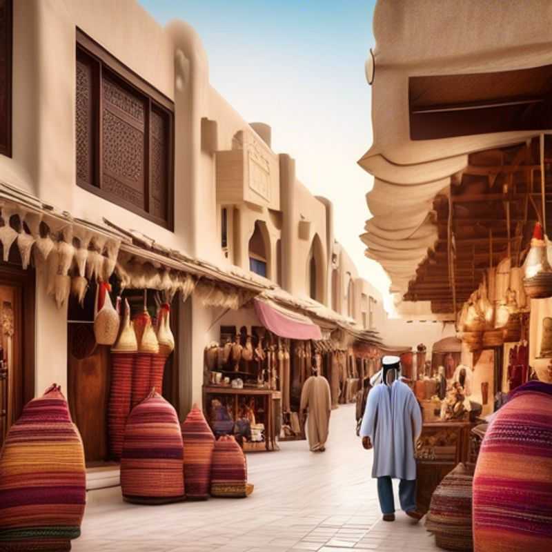 Explore o Souq Waqif em Doha&#44; Qatar&#44; durante o inverno