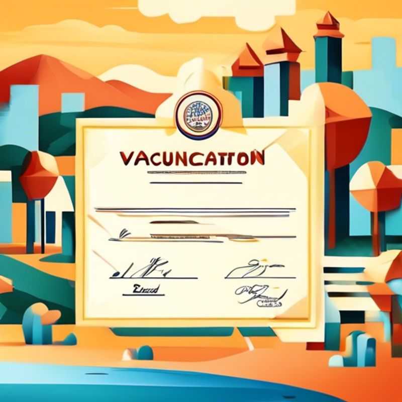 A close-up image of a vaccination certificate.
