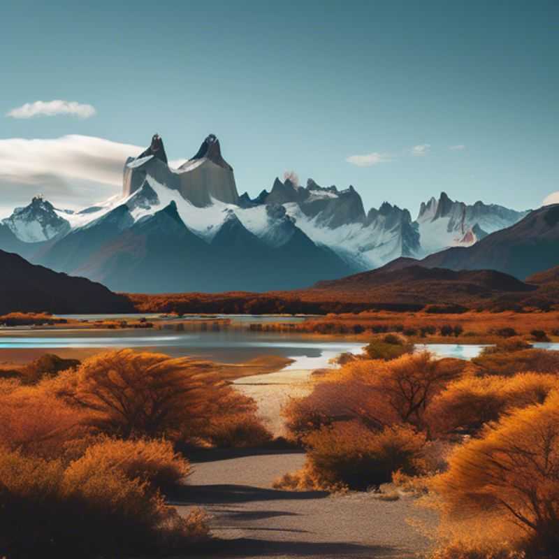 A family of four, including two children, marvel at the majestic beauty of Patagonia's icy glaciers, towering peaks, and sapphire waters, embracing the breathtaking landscape of this unique South American wilderness.