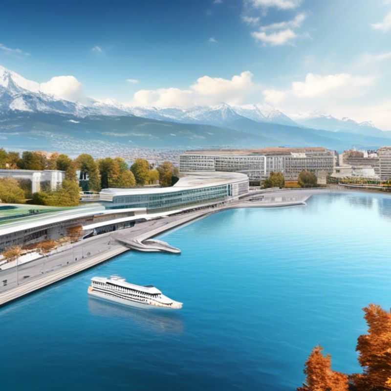 Deux couples découvrant le charme hivernal de Genève, en Suisse, avec le célèbre Jet d'Eau en arrière-plan, lors de leur escapade de 5 jours en tant que voyageurs de luxe de dernière minute.