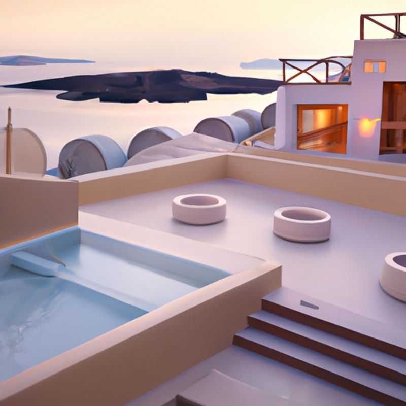 Três casais desfrutando da beleza deslumbrante das casas brancas e igrejas de cúpulas azuis em Santorini, Grécia, em sua viagem de 5 dias durante a primavera.