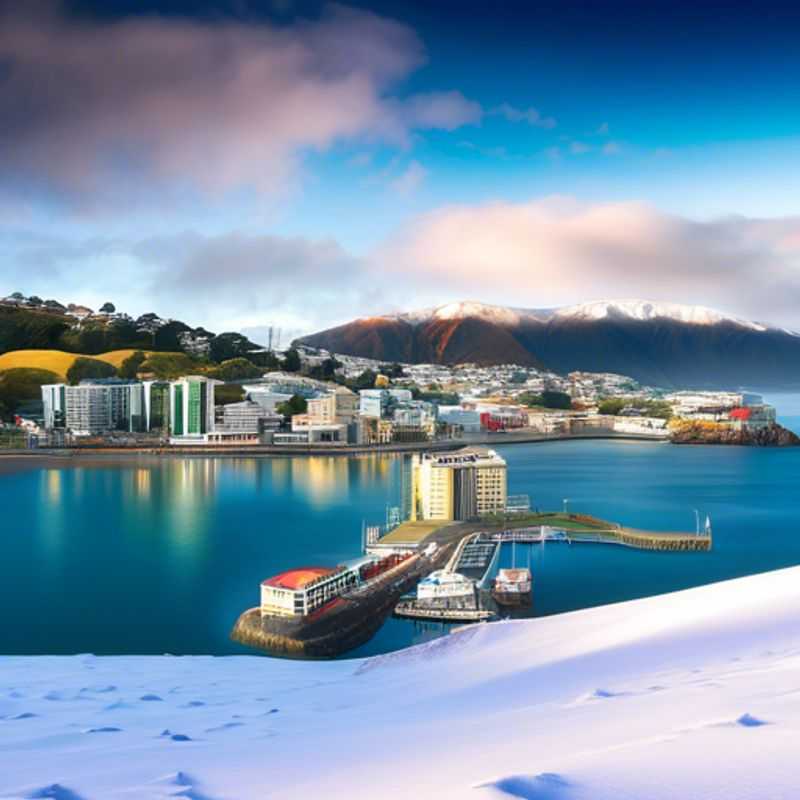Wellington, Nouvelle-Zélande : Vue imprenable sur la ville et son port, illustrant son charme et son élégance.