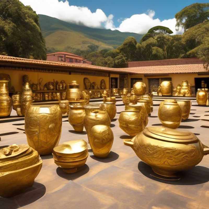 Un voyageur d'affaires de luxe explorant les rues vibrantes de Bogotá, Colombie, pendant son escapade hivernale de 5 jours, entouré de culture et de paysages pittoresques.