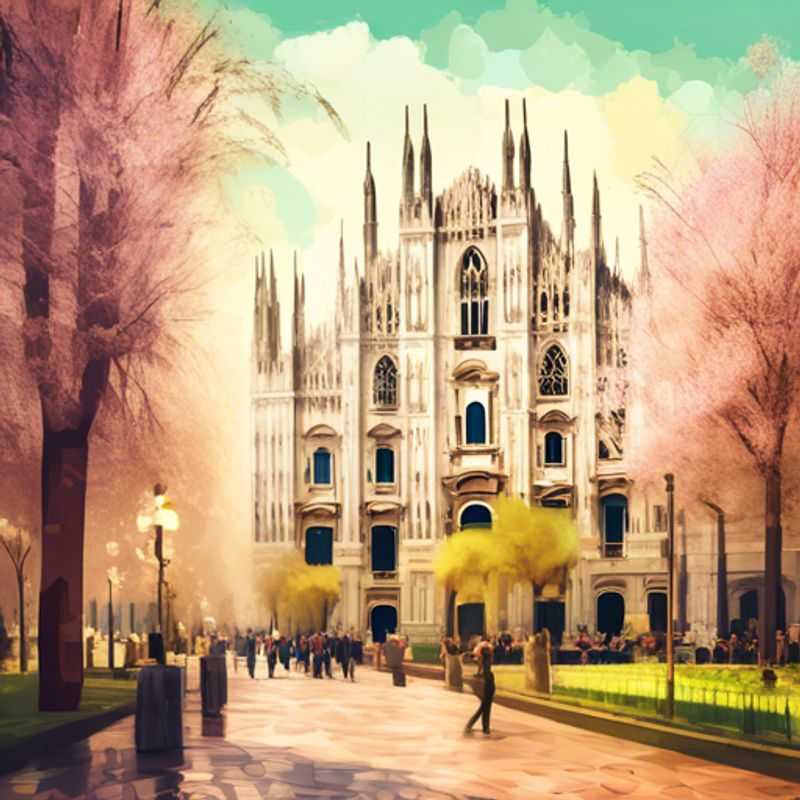 Un couple explorant la splendeur de Milan, Italie, au printemps, en tant que voyageurs du Luxury Group, profitant de 4 jours de découvertes luxueuses et d'expériences inoubliables.