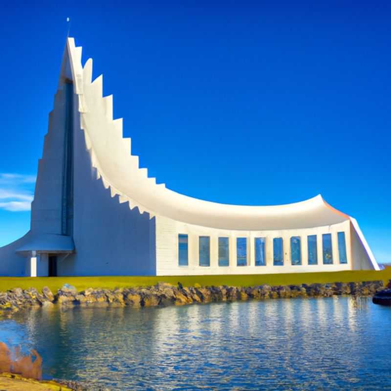 Visita à Hallgrímskirkja em Reykjavík durante o inverno