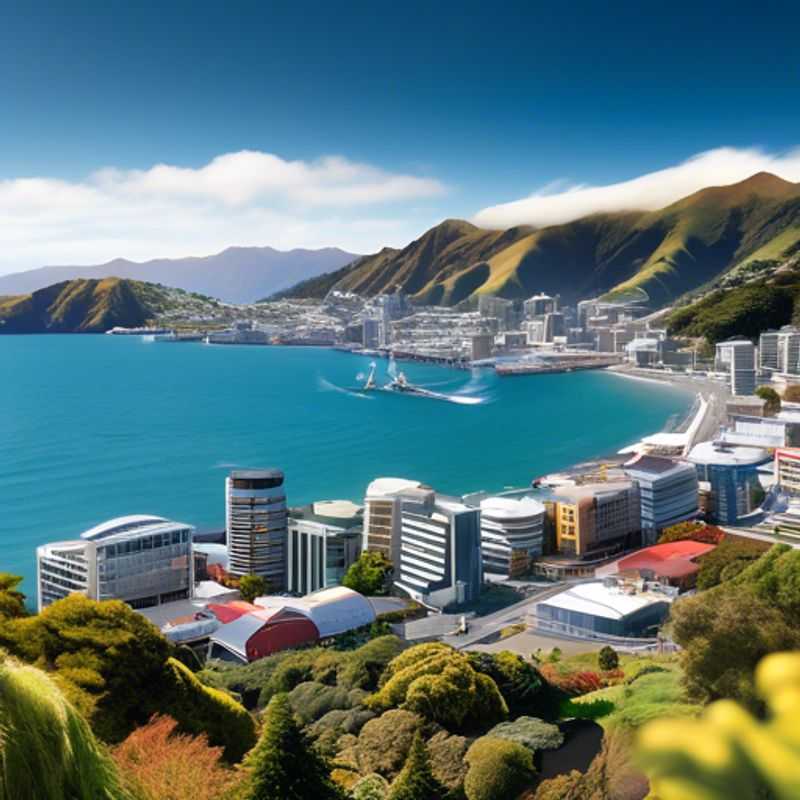 Wellington, Nouvelle-Zélande : Vue pittoresque de la ville, soulignant son charme et son élégance.