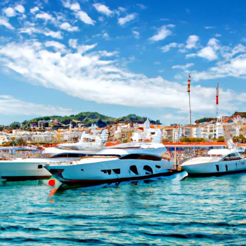 Dois casais desfrutam da beleza deslumbrante do tapete vermelho icônico do Festival de Cinema de Cannes, uma celebração do glamour e do cinema na Riviera Francesa, durante sua viagem de uma semana em Cannes, França.