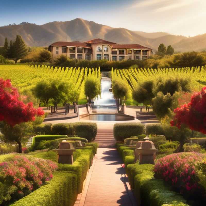 Le charme bucolique de Napa Valley, Californie, avec ses vignobles vallonnés et ses domaines prestigieux.