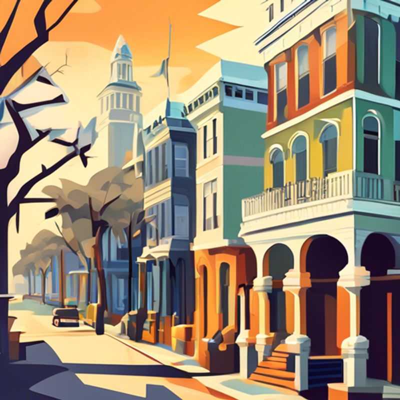 Savannah, Géorgie, charme du Sud : architecture historique et rues bordées d'arbres.