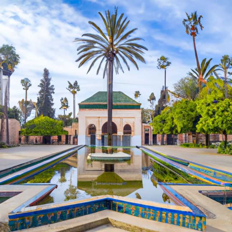 Jardim Majorelle: Um Oásis Azul no Coração de Marrakech no Outono