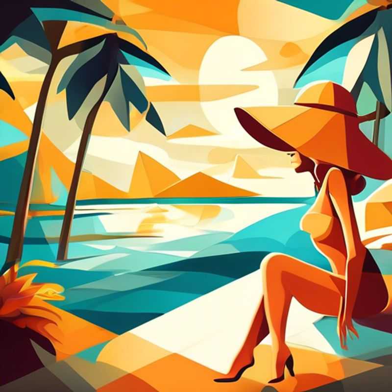 A luxurious straw sunhat with a wide brim, perfect for shielding your face and neck from the sun's rays while adding a touch of elegance to your outfit.