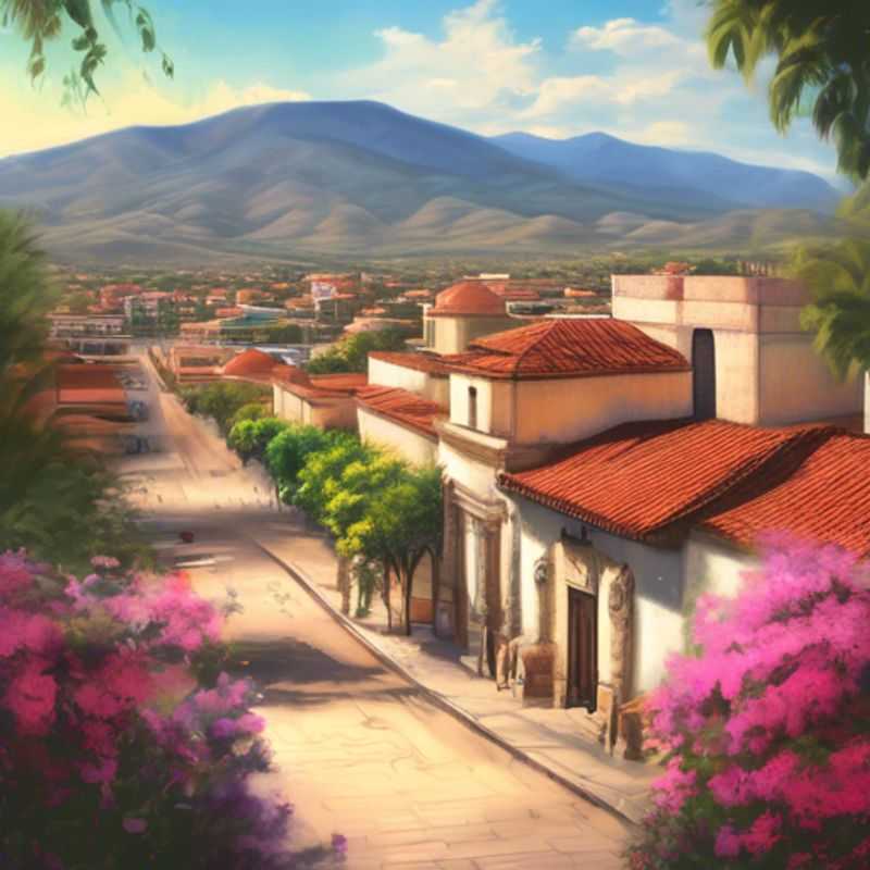 Une famille avec des enfants explorant les couleurs vibrantes et la culture riche d'Oaxaca, au Mexique, lors de leur voyage de 4 jours au printemps, incarnant l'esprit des voyageurs de luxe en année sabbatique.