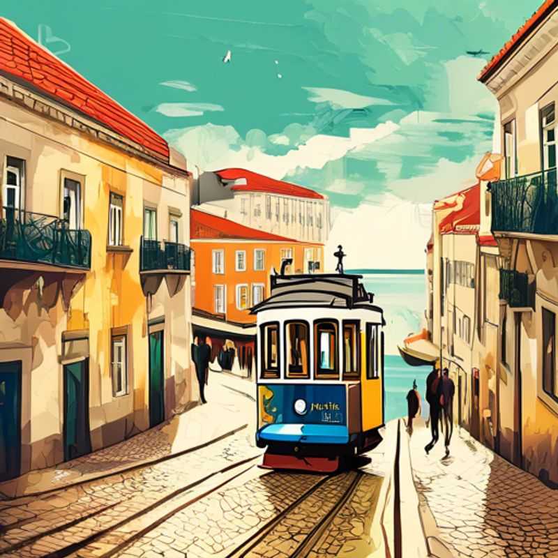 Dos parejas disfrutando de la vibrante belleza de Lisboa, Portugal, durante su escapada de 24 horas en primavera, explorando sus coloridas calles y encantadoras plazas.