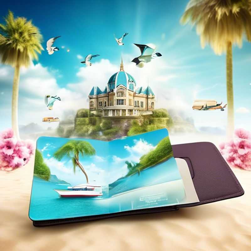 A sleek, luxurious travel wallet, crafted from fine leather, showcasing a range of compartments and security features. This stylish essential is perfect for discerning travelers.