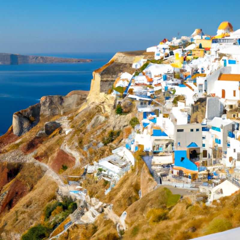 Pôr do sol primaveril em Oia, Santorini: Uma experiência de tirar o fôlego