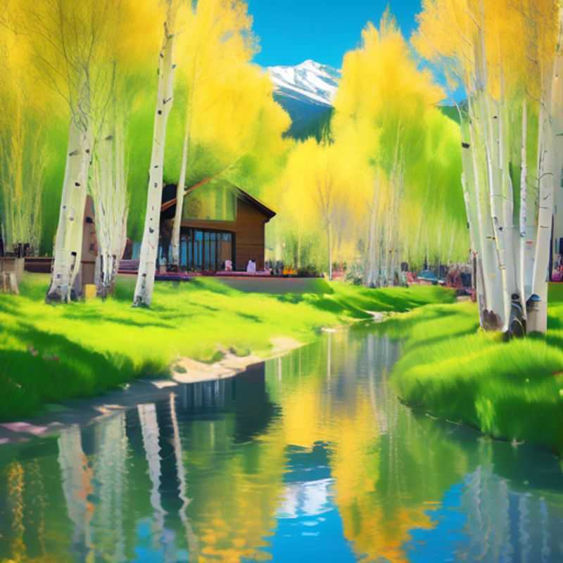 Una familia disfrutando de unas vacaciones de lujo en Aspen, EE. UU., rodeados de paisajes nevados y actividades invernales, mientras buscan una coolcation de dos semanas.