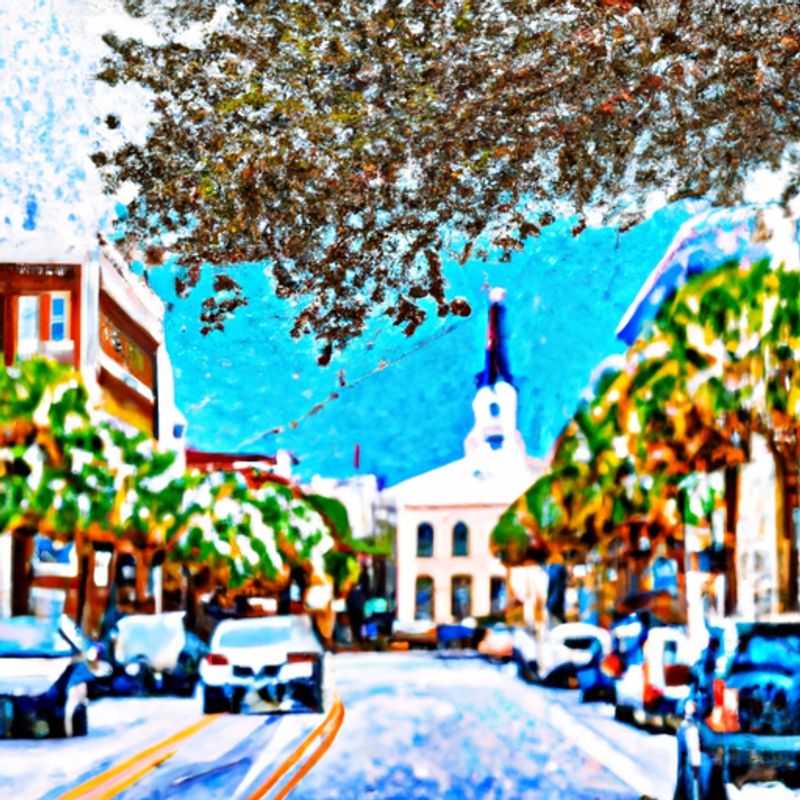 Família curtindo a beleza tranquila da Battery em Charleston, EUA, durante suas férias de inverno de 2 semanas. A icônica igreja de St. Michael's se destaca no horizonte, adicionando um toque de história à cena.