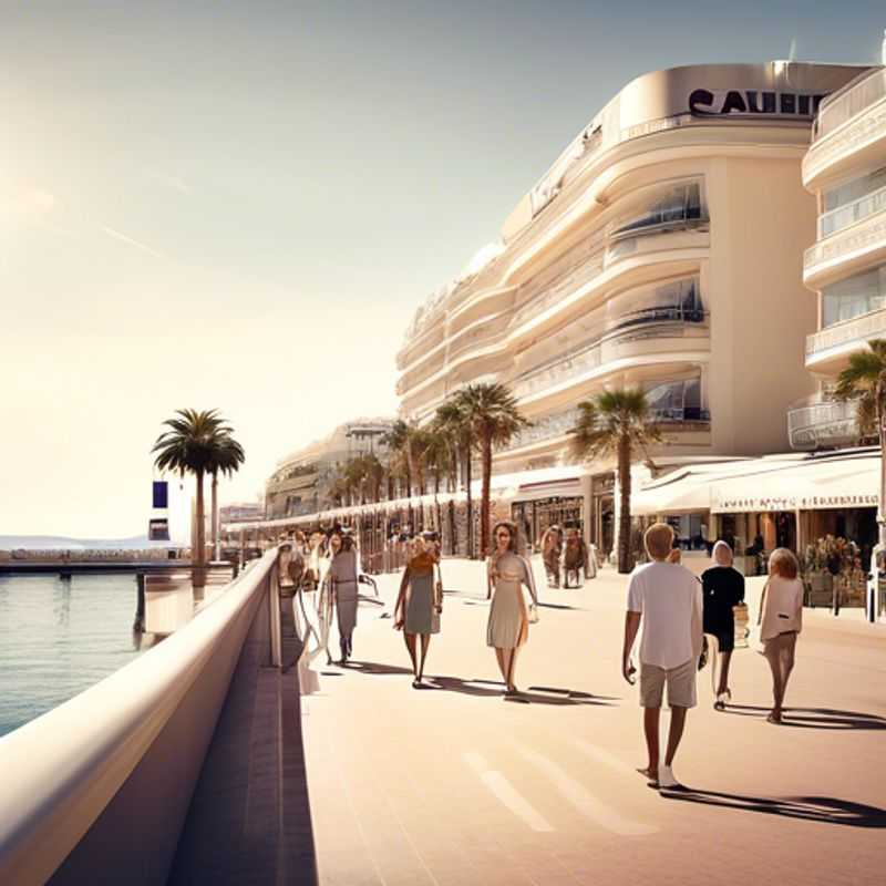 Trois couples profitant du glamour ensoleillé de Cannes, France, lors de leur séjour de deux semaines au printemps, entourés de palmiers et des magnifiques plages.
