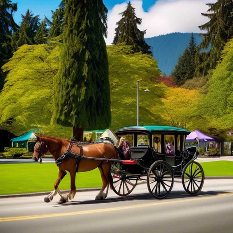A family with children exploring the vibrant autumn foliage in Vancouver, Canada, capturing the essence of a luxury adventure during their 4-day fall getaway.