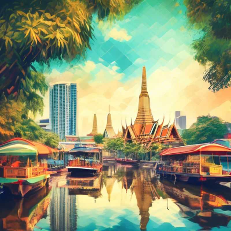 Deux couples explorant les trésors culturels de Bangkok, en Thaïlande, sous le soleil d'été, lors de leur aventure de deux semaines en tant qu'explorateurs de luxe.
