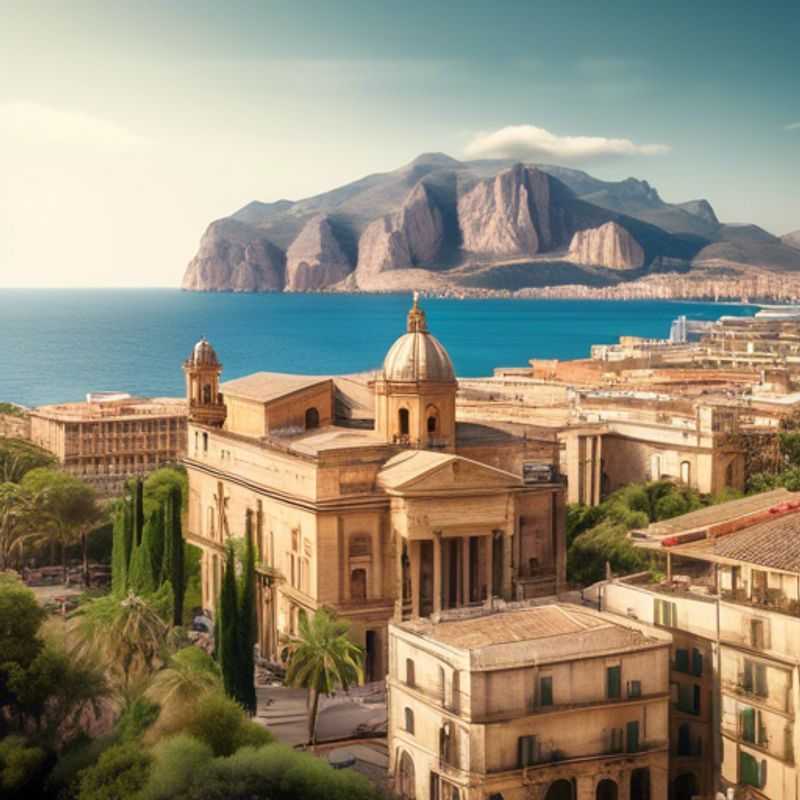 Here are a few options for alt text in Portuguese for an image of Palermo, Italy, in an article about whether Palermo is considered luxury:
